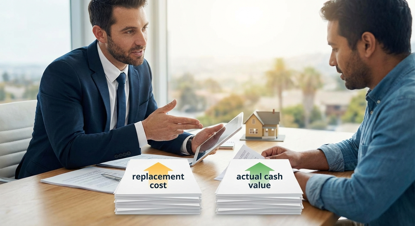 home insurance california replacement cost vs actual cash - California insurance guide