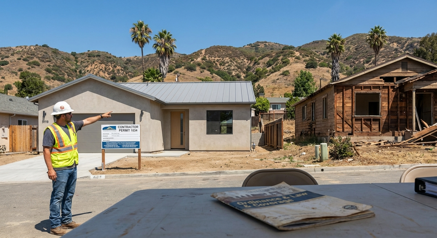 homeowners insurance california ordinance or law - California insurance guide